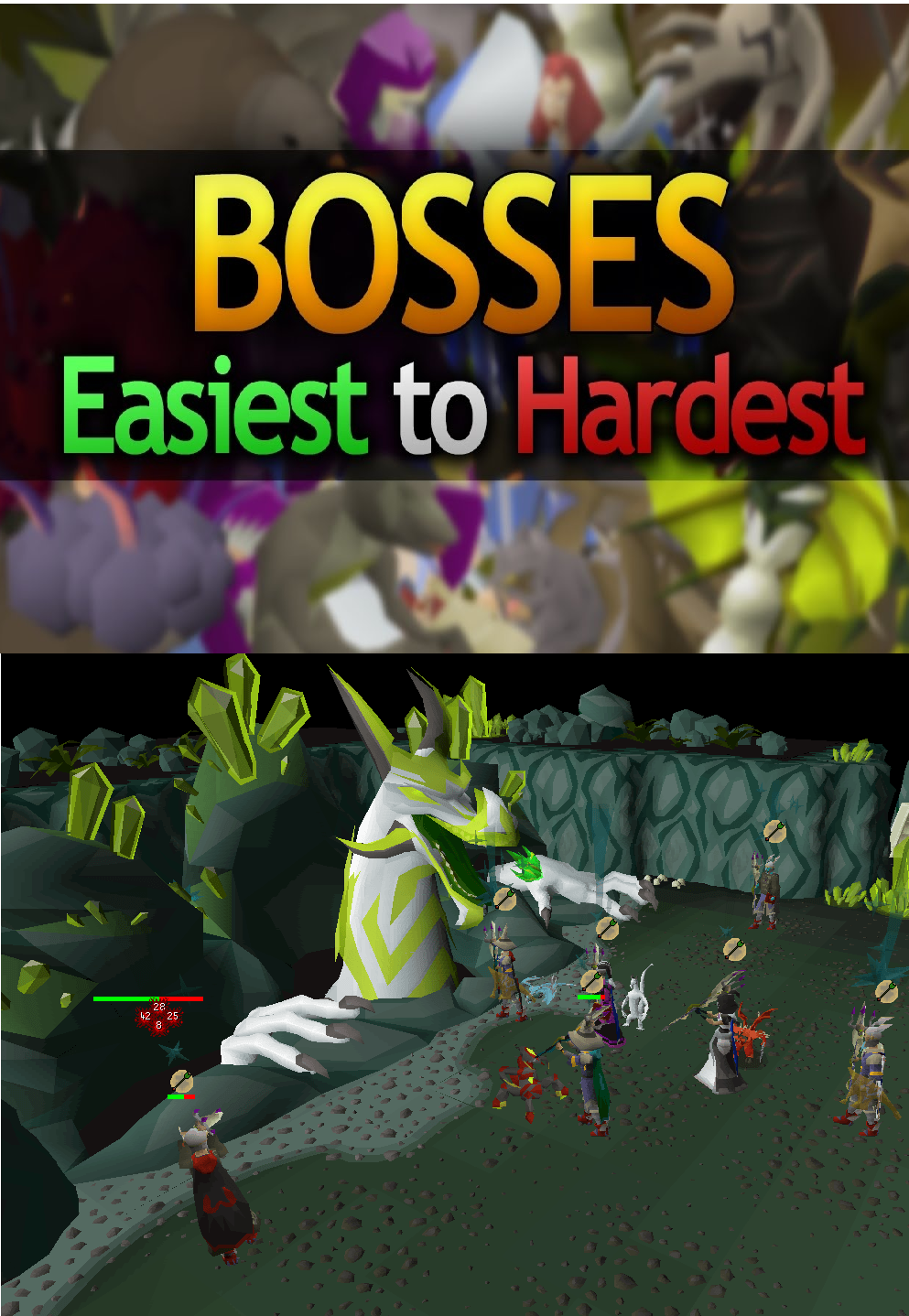 A large multiplayer boss encounter